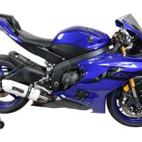 Pot echappement compatible avec Yamaha Yzf R6 2017-2025, Albus Evo4, Échappement légal, homologué,silencieux avec db killer amovible et tuyau de liaison spécifique 