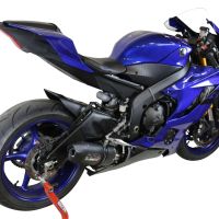 Pot echappement compatible avec Yamaha Yzf R6 2017-2025, Furore Evo4 Nero, Échappement légal, homologué,silencieux avec db killer amovible et tuyau de liaison spécifique 