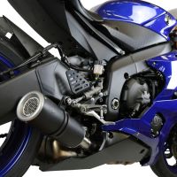 Pot echappement compatible avec Yamaha Yzf R6 2017-2025, M3 Black Titanium, Échappement légal, homologué,silencieux avec db killer amovible et tuyau de liaison spécifique 