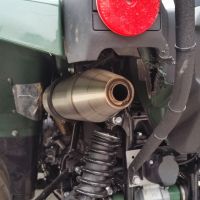 Pot echappement compatible avec Yamaha Kodiak 700 2016-2024, Deeptone Atv, Échappement légal, homologué,silencieux avec db killer amovible et tuyau de liaison spécifique 