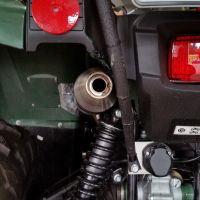 Pot echappement compatible avec Yamaha Kodiak 700 2016-2024, Deeptone Atv, Échappement légal, homologué,silencieux avec db killer amovible et tuyau de liaison spécifique 
