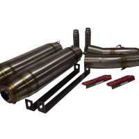 Pot echappement compatible avec Yamaha Yzf 1000 R1 2004-2006, Deeptone Inox, Paire de pot d'échappement homologuées, livrées avec db killer amovible et raccords spécifiques 