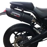 GPR exhaust compatible with  Yamaha MT03 660 2006-2013, Furore Nero, Dual slip-on including removable db killers, link pipes and catalysts,  EPA-compliant 