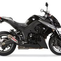 Pot echappement compatible avec Kawasaki Z 1000 Sx 2011-2016, Powercone Evo, Paire de pot d'échappement homologuées, livrées avec db killer amovible et raccords spécifiques 