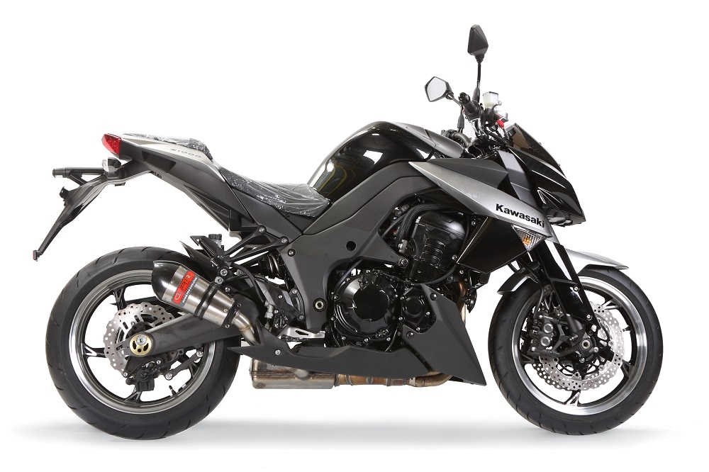 GPR exhaust compatible with  Kawasaki Ninja 1000 2011-2016, New Grand Prix Evo Titanium, Dual slip-on exhausts including link pipes 