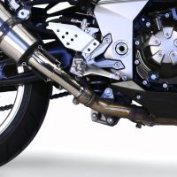 Pot echappement compatible avec Kawasaki Z 1000 2007-2009, M3 Inox , Paire de pot d'échappement homologuées, livrées avec db killer amovible et raccords spécifiques 