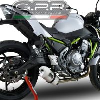 Pot echappement compatible avec Kawasaki Z 650 650 2023-2024, Albus Ceramic, Pot échappement complet, non légal pour les pays de l'UE, avec db killer amovible 
