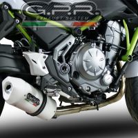 Pot echappement compatible avec Kawasaki Versys 650 2023-2024, Albus Ceramic, Pot échappement complet, non légal pour les pays de l'UE, avec db killer amovible 