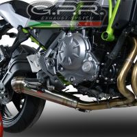 Pot echappement compatible avec Kawasaki Z 650 2017-2020, Powercone Evo, Pot échappement complet, non légal pour les pays de l'UE, avec db killer amovible 