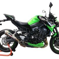 Pot echappement compatible avec Kawasaki Z 900 2020-2020, Powercone Evo, Échappement légal, homologué,silencieux avec db killer amovible et tuyau de liaison spécifique 