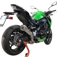 Pot echappement compatible avec Kawasaki Z 900 2020-2020, Powercone Evo, Échappement légal, homologué,silencieux avec db killer amovible et tuyau de liaison spécifique 