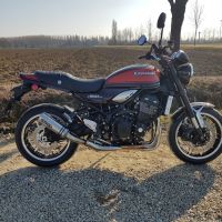 Pot echappement compatible avec Kawasaki Z 900 RS 2021-2024, M3 Inox , Échappement légal, homologué,silencieux avec db killer amovible et tuyau de liaison spécifique 