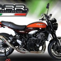 Pot echappement compatible avec Kawasaki Z 900 RS 2018-2020, Powercone Evo, Échappement légal, homologué,silencieux avec db killer amovible et tuyau de liaison spécifique 
