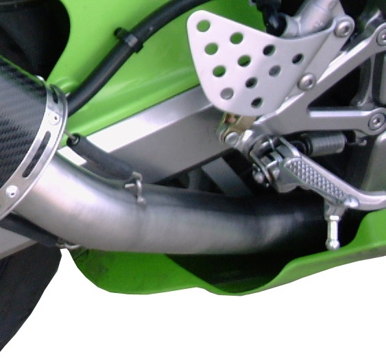 Pot echappement compatible avec Kawasaki Zx-6R 636 2003-2004, Furore Nero, Échappement légal, homologué,silencieux avec db killer amovible et tuyau de liaison spécifique 