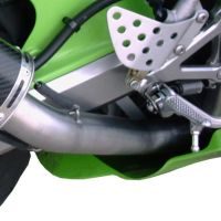Pot echappement compatible avec Kawasaki Zx-6R 636 2003-2004, Furore Nero, Échappement légal, homologué,silencieux avec db killer amovible et tuyau de liaison spécifique 