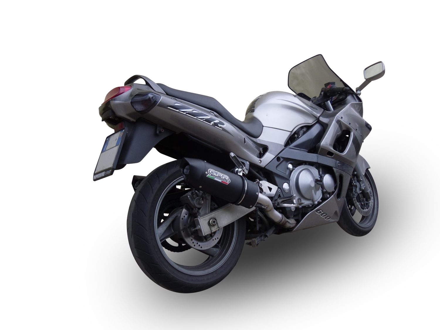 Pot echappement compatible avec Kawasaki Zzr 600 2002-2006, Furore Nero, Paire de pot d'échappement homologuées, livrées avec db killer amovible et raccords spécifiques 