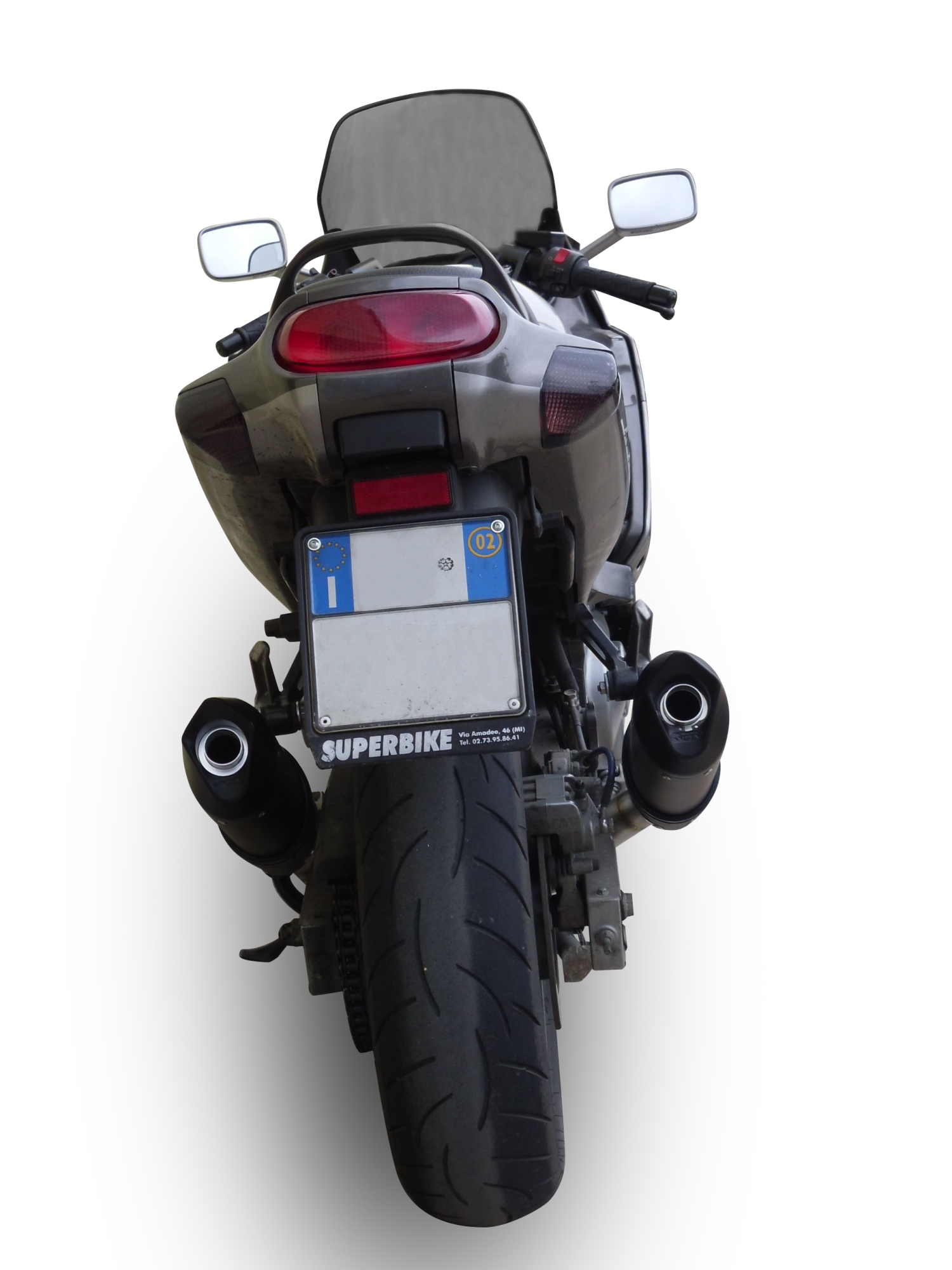 Pot echappement compatible avec Kawasaki Zzr 600 2002-2006, Furore Nero, Paire de pot d'échappement homologuées, livrées avec db killer amovible et raccords spécifiques 