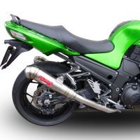 Pot echappement compatible avec Kawasaki Zzr 1400 2023-2024, Powercone Evo, Paire de pot d'échappement homologuées, livrées avec db killer amovible et raccords spécifiques 