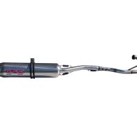 Pot echappement compatible avec Adly 320 S 2005-2021, Deeptone Atv, Homologué et légal, système d'échappement complet, avec db killer amovible 