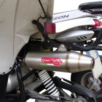 Pot echappement compatible avec Aeon Motobionics 2007-2021, Deeptone Atv, Homologué et légal, système d'échappement complet, avec db killer amovible 