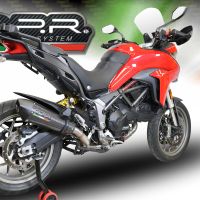 GPR exhaust compatible with  Ducati Multistrada 950 2017-2020, New Grand Prix Evo Poppy, Mid-Full system exhaust including removeble db killer and catalyst, EPA-compliant 