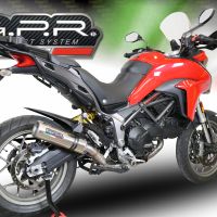GPR exhaust compatible with  Ducati Multistrada 950 2017-2020, M3 Titanium Natural, Mid-Full system exhaust including removeble db killer and catalyst, EPA-compliant 
