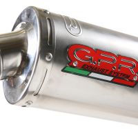 Pot echappement compatible avec Kawasaki Zrx-1200 2002-2008, Inox Tondo, Silencieux d'échappement, homologué, montage avec bride spécifique (bolt-on), avec db killer amovible 