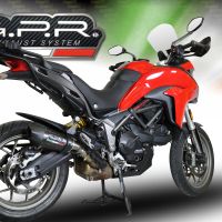 GPR pot echappement compatible avec  Ducati Multistrada 950 V2 S 2021-2024, New Grand Prix Evo Poppy, Échappement légal, homologué,silencieux avec db killer amovible et tuyau de liaison spécifique 