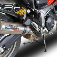 Pot echappement compatible avec Ducati Multistrada 950 2021-2024, M3 Titanium Natural, Échappement légal, homologué,silencieux avec db killer amovible et tuyau de liaison spécifique 