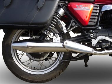 Pot echappement compatible avec Bmw R 80 Gs 1980-1987, Vintacone, Échappement légal, homologué,silencieux avec db killer amovible et tuyau de liaison spécifique 