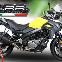 Pot echappement compatible avec Suzuki V-Strom 650 2021-2025, Furore Evo4 Poppy, Système demi complet homologué,pas légal pour les marchés européens, y compris db killer amovible 