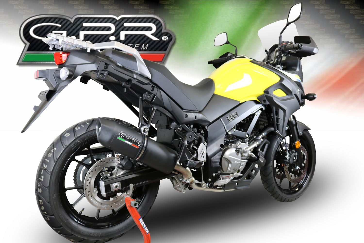 Pot echappement compatible avec Suzuki V-Strom DL650 2017-2020, Furore Evo4 Nero, Système demi complet homologué,pas légal pour les marchés européens, y compris db killer amovible 