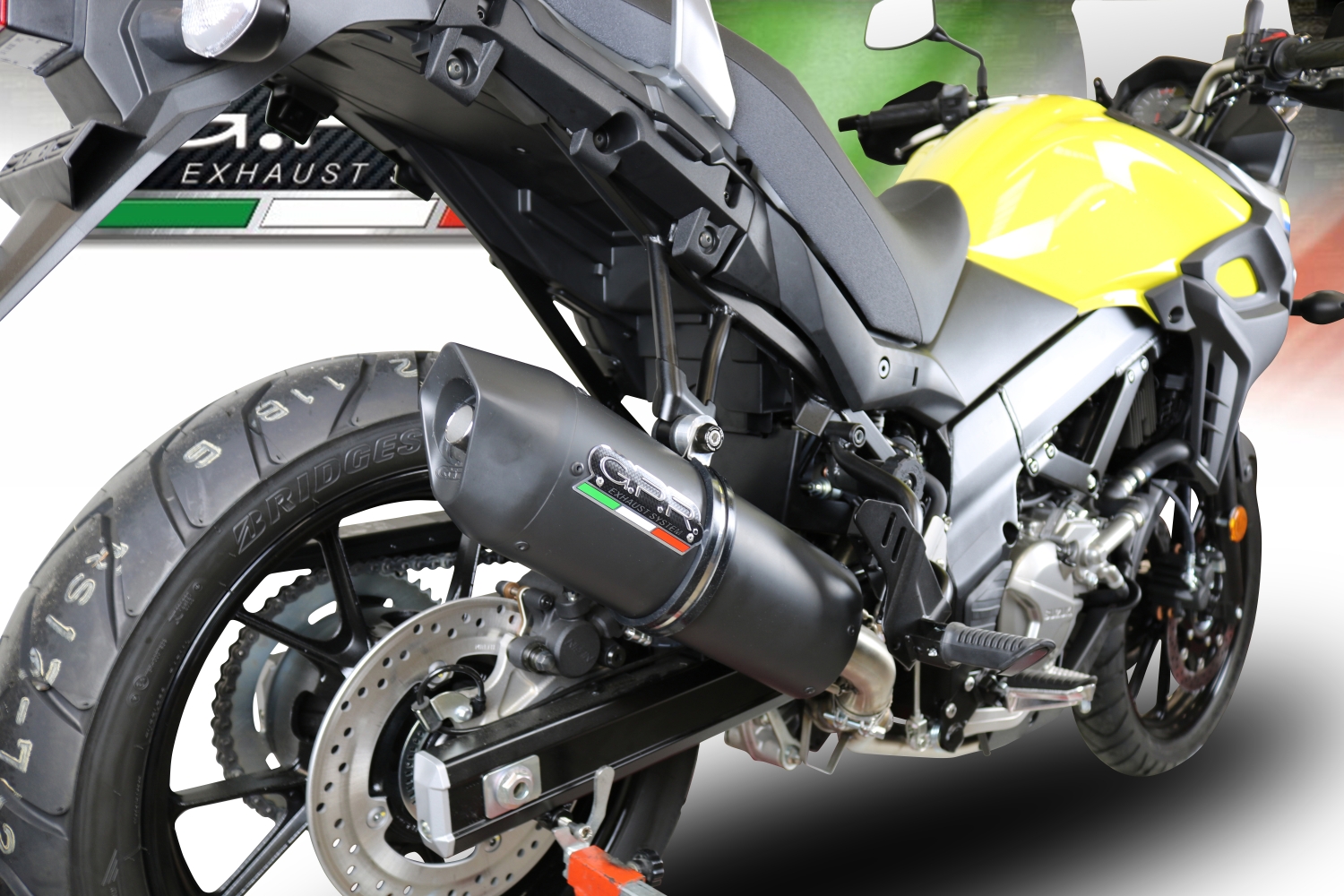 Pot echappement compatible avec Suzuki V-Strom DL650 2017-2020, Furore Evo4 Nero, Système demi complet homologué,pas légal pour les marchés européens, y compris db killer amovible 