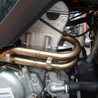 Pot echappement compatible avec Adly 500 Hurricane S 2005-2021, Deeptone Atv, Homologué et légal, système d'échappement complet, avec db killer amovible 