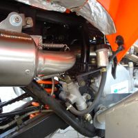 Pot echappement compatible avec Adly 500 Hurricane S 2005-2021, Deeptone Atv, Homologué et légal, système d'échappement complet, avec db killer amovible 