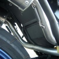 Pot echappement compatible avec Aprilia Pegaso 3 650 -Pegaso i.e. 1997-2000, Furore Nero, Paire de pot d'échappement homologuées, livrées avec db killer amovible et raccords spécifiques 