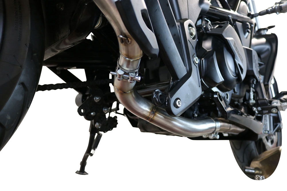 Pot echappement compatible avec Benelli 502 C 2019-2020, Decatalizzatore, Suppresseur de cataliseu, décatalyseurr, article sans homologation 