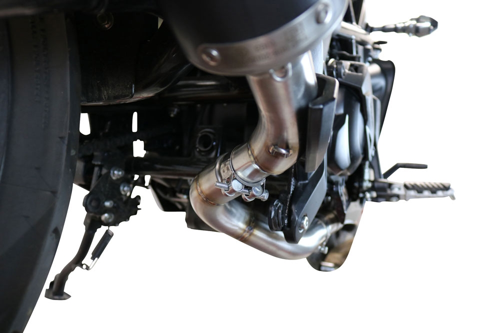 Pot echappement compatible avec Benelli 502 C 2019-2020, Decatalizzatore, Suppresseur de cataliseu, décatalyseurr, article sans homologation 