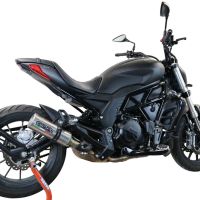 Pot echappement compatible avec Benelli 502 C 2019-2020, M3 Inox , Échappement légal, homologué,silencieux avec db killer amovible et tuyau de liaison spécifique 