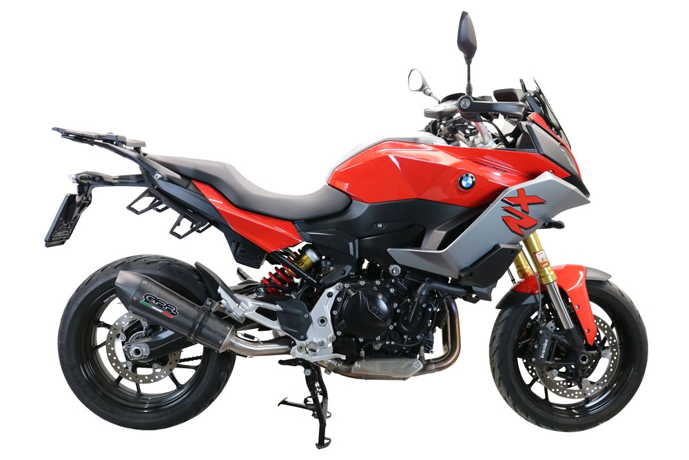 GPR exhaust compatible with  Bmw F900XR F900R 2020-2025, New Grand Prix Evo Poppy, Slip-on exhaust including removable db killer and link pipe, EPA-compliant 
