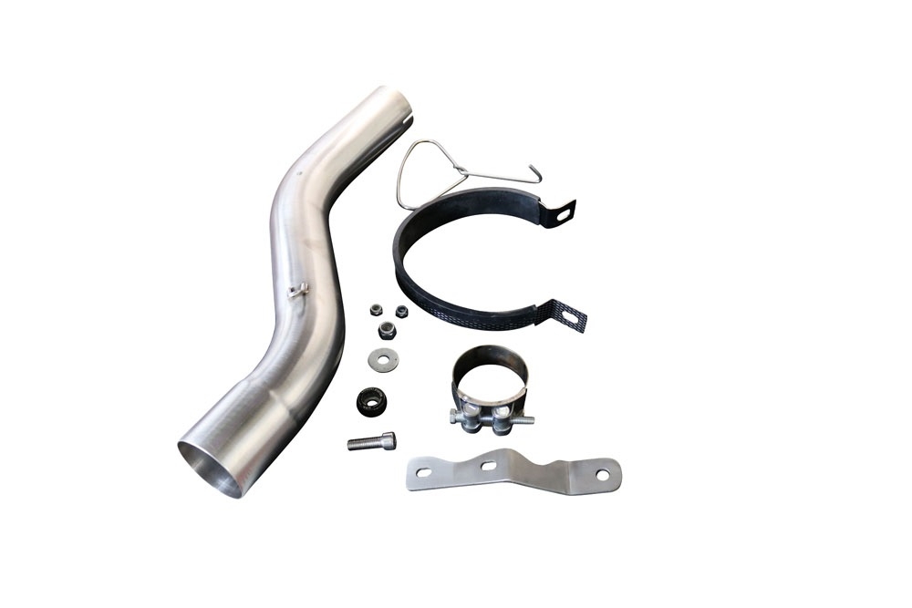 Pot echappement compatible avec Bmw F 900 XR-R 2020-2025, M3 Black Titanium, Échappement légal, homologué,silencieux avec db killer amovible et tuyau de liaison spécifique 