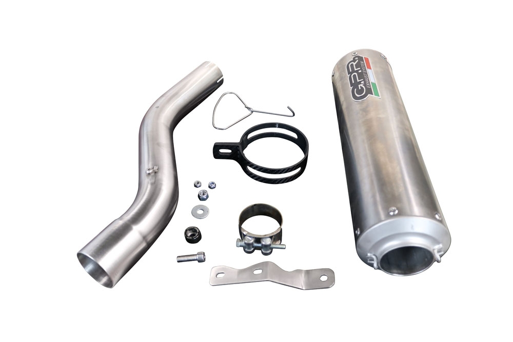 Pot echappement compatible avec Bmw F 900 XR-R 2020-2025, M3 Poppy , Échappement légal, homologué,silencieux avec db killer amovible et tuyau de liaison spécifique 