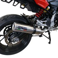 Pot echappement compatible avec Bmw F 900 XR-R 2020-2025, M3 Inox , Échappement légal, homologué,silencieux avec db killer amovible et tuyau de liaison spécifique 