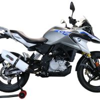 Pot echappement compatible avec Bmw G 310 Gs 2017-2021, Albus Evo4, Pot échappement complet, non légal pour les pays de l'UE, avec db killer amovible 