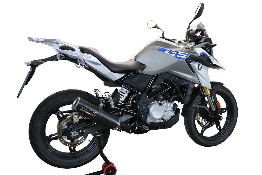 GPR exhaust compatible with  Bmw G310GS 2017-2021, M3 Black Titanium, Full system exhaust including removable db killer and catalyst, EPA-compliant 