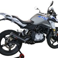 GPR exhaust compatible with  Bmw G310GS 2017-2021, M3 Black Titanium, Full system exhaust including removable db killer and catalyst, EPA-compliant 