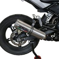 Pot echappement compatible avec Bmw G 310 Gs 2017-2021, M3 Inox , Pot échappement complet, non légal pour les pays de l'UE, avec db killer amovible 
