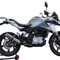 GPR exhaust compatible with  Bmw G310GS 2017-2021, M3 Titanium Natural, Full system exhaust including removable db killer and catalyst, EPA-compliant 