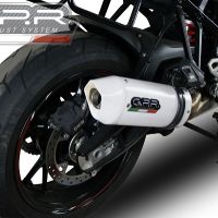 Pot echappement compatible avec Bmw S 1000 XR -M 2015-2016, Albus Ceramic, Échappement légal, homologué,silencieux avec db killer amovible et tuyau de liaison spécifique 