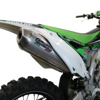 Pot echappement compatible avec Kawasaki Kx 450 F 2012-2015, Pentacross Titanium, Pot d'échappement complet racing, compris de collecteur et db killer amovible, sans homologation 